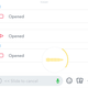 Tap and hold the microphone button to send audio in Snapchat.
